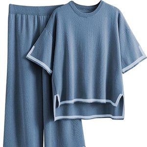 VIRAL Amazon Two Piece Set - Light Blue, L